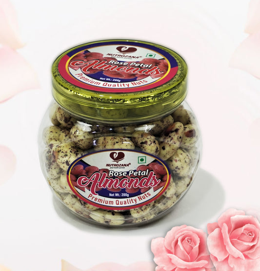 Coated Rose petals Almonds 200gm